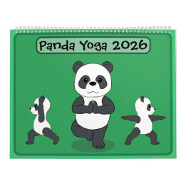 Pandas in Yoga Poses Calendar Kalender