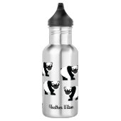 Pandas Kinder waterflacon met naam Waterfles (Rechts)