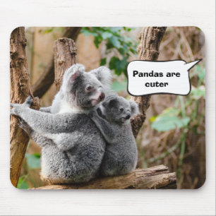 Pandas of Koalas - Welke zijn knuffels? Muismat