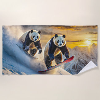 Panda's op snowboards ontwerp van Rich AMeN Gill Strandlaken