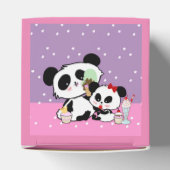 pandas " panda beren " - panda - beer baby " - kaw bedankdoosjes (Bovenkant)
