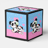 pandas " panda beren " - panda - beer baby " - kaw bedankdoosjes (Achterkant)