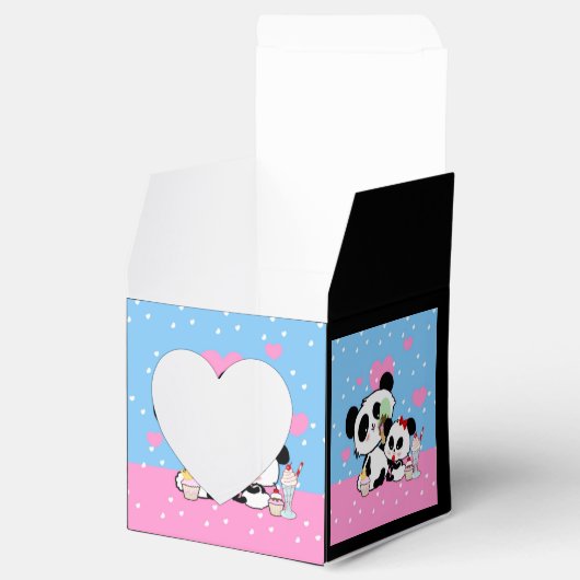 pandas " panda beren " - panda - beer baby " - kaw bedankdoosjes (Geopend)