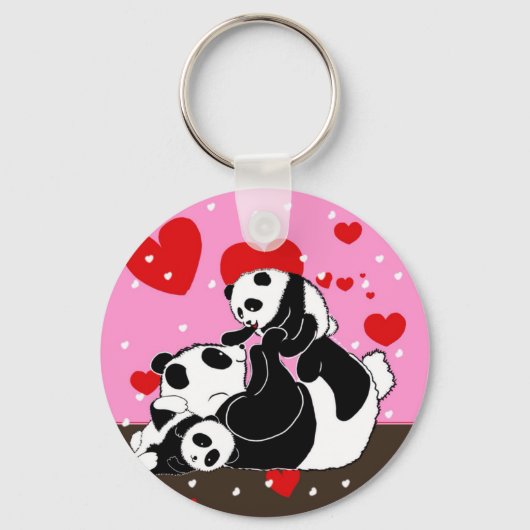 pandas " panda beren " - panda - beer baby " - kaw sleutelhanger (Voorkant)