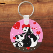 pandas " panda beren " - panda - beer baby " - kaw sleutelhanger (Voorkant)