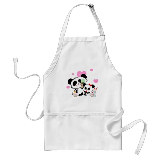 pandas " panda beren " - panda - beer baby " - kaw standaard schort (Voorkant)