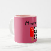 pandas " panda beren " - panda - beer baby " - kaw tweekleurige koffiemok (Voorkant links)