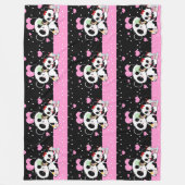 pandas "panda beren" "panda beer baby" "kawaii pan fleece deken (Voorkant)