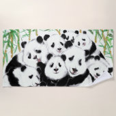 Panda's - Pandemie - Big Hugs Strandlaken (Voorkant)