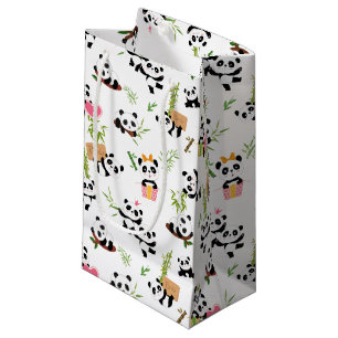 Panda's patroon klein cadeauzakje