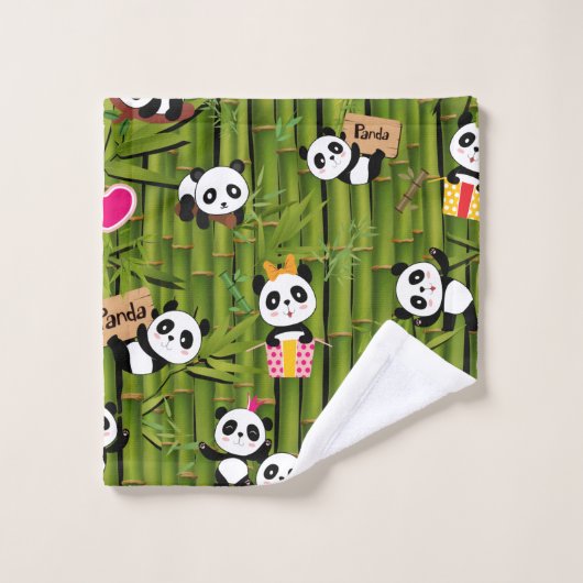 Panda's Pattern 2 (Gant de toilette)