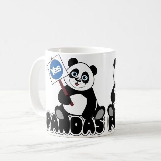 Pandas pour la tasse d'oui (Devant gauche)
