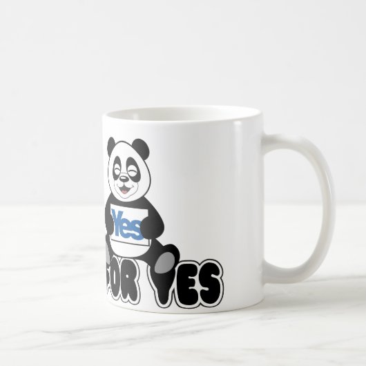 Pandas pour la tasse d'oui (Droite)