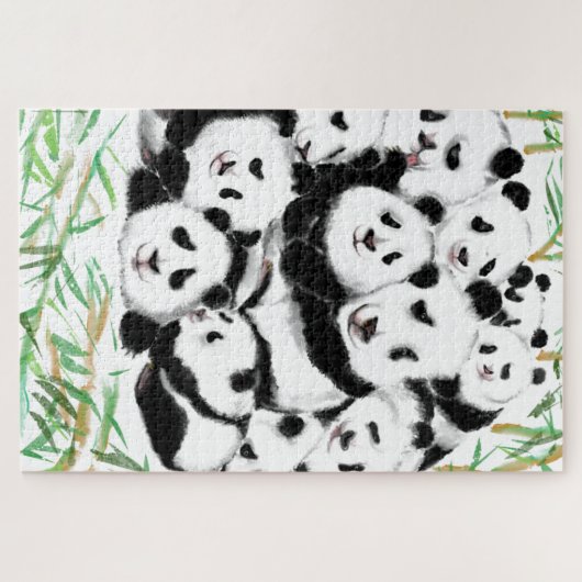 Pandas Puzzle drôle (Horizontal)