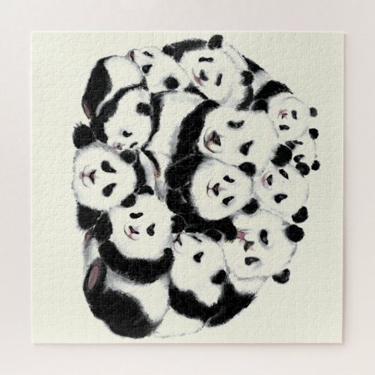 Pandas Puzzle drôle (Horizontal)
