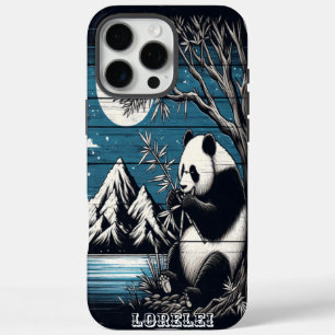 Panda's Quiet Nook: Bamboe Tevredenheid iPhone 16 Pro Max Hoesje