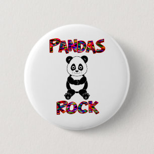 Pandas Rock Ronde Button 5,7 Cm