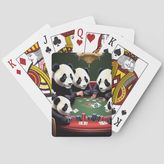 Pandas speelpoker pokerkaarten (Achterkant)