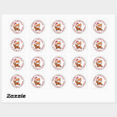 Pandas squ vierkante sticker (Vel)