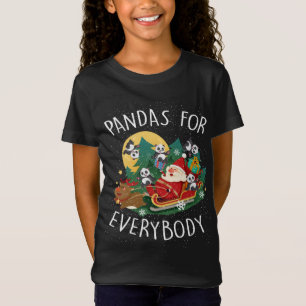 Panda's voor iedereen Kerst Schattige Panda T-shirt