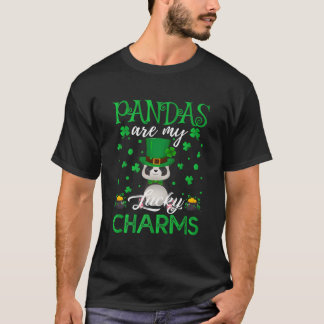 Pandas Zijn Mijn Geluksbrengers St. Patrick'S Dag T-shirt