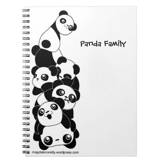 Pandastic Panda-laptop Notitieboek (Voorkant)
