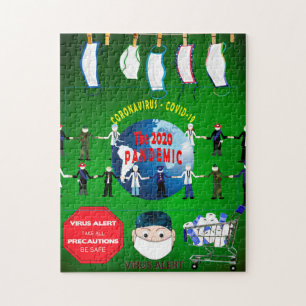 Pandemisch Coronavirus Covid Keepomwille Legpuzzel