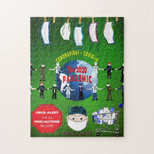 Pandemisch Coronavirus Covid Keepomwille Legpuzzel (Verticaal)