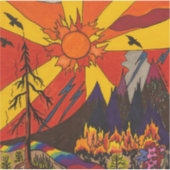 Pandemisch vuur Sticker (Voorkant)