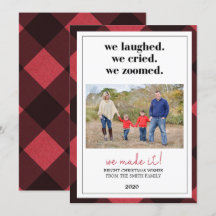 Pandemische kerstkaart, zoomkerstkaart