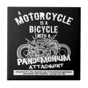 Pandemoniumaanhangsel — bw tegeltje