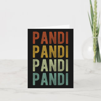 Pandi Stad Filipijnen Retro  Kaart
