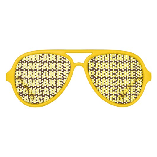 Pandkoeken obsessiepartijschaduwen. Grappig zonneb Aviator Zonnebril (Voorkant)