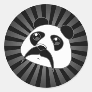 Pandlebar snor ronde sticker