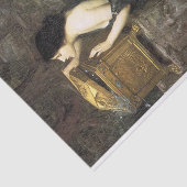 Pandora, door John William Waterhouse Decoupage Tissuepapier (Detail)