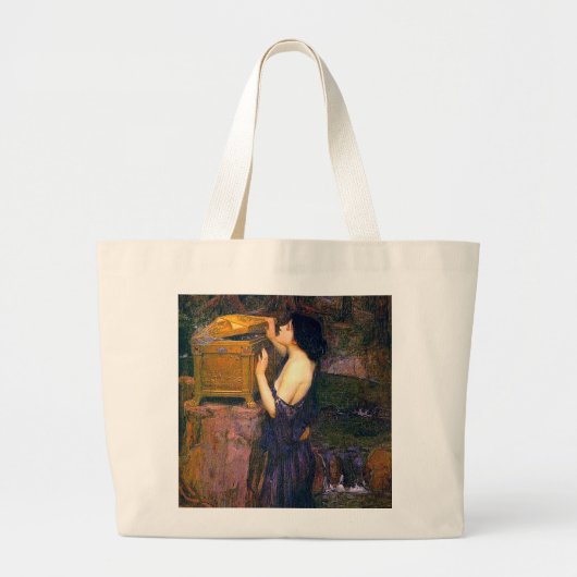 Pandora door John William Waterhouse Grote Tote Bag (Voorkant)