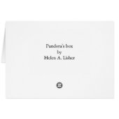 Pandora-doos (Achterkant Horizontaal)