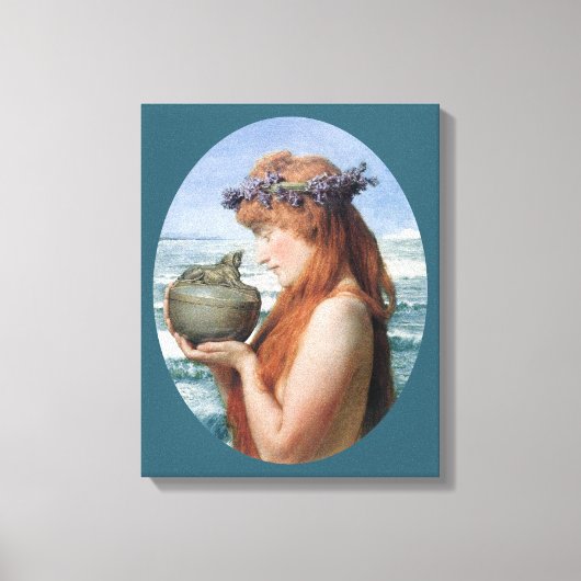 Pandora van Sir Lawrence Alma-Tadema Canvas Afdruk (Voorkant)