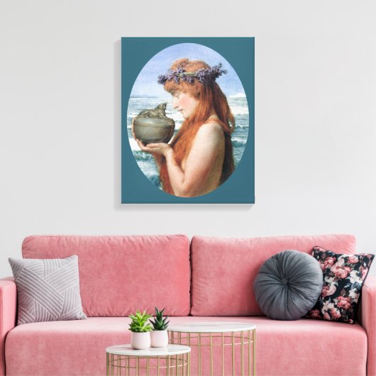 Pandora van Sir Lawrence Alma-Tadema Canvas Afdruk (Insitu (Woonkamer))