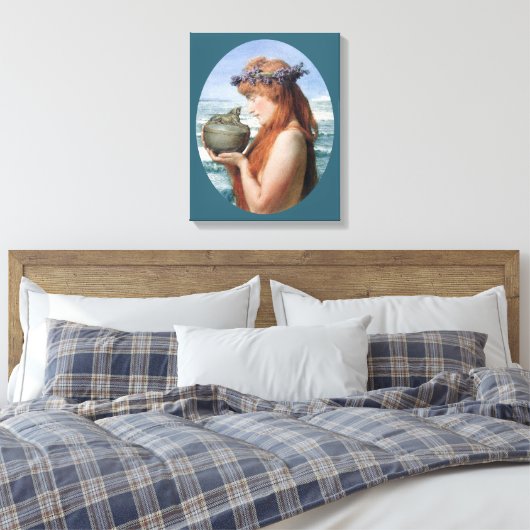Pandora van Sir Lawrence Alma-Tadema Canvas Afdruk (Insitu (Slaapkamer))