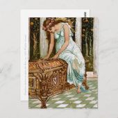 Pandora wil de doos openen briefkaart (Voorkant / Achterkant)