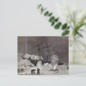 Pandora zit in het ijs. briefkaart (Staand voorkant)