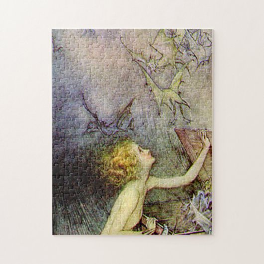 Pandora's Box van Arthur Rackham Legpuzzel (Verticaal)