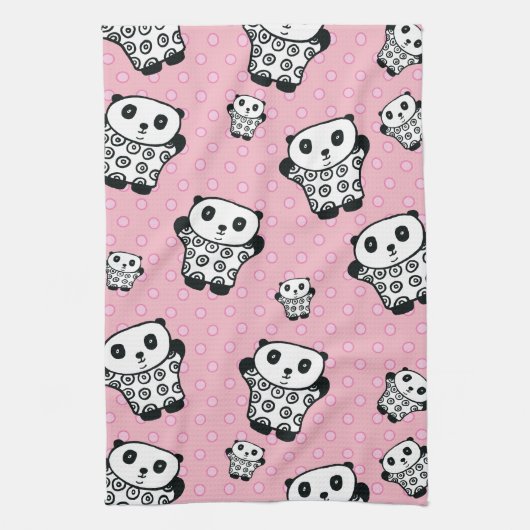 Pandy de Panda Polka Dot Theedoek (Verticaal)