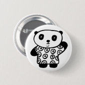Pandy de Panda Ronde Button 5,7 Cm (Voorkant /achterkant)