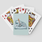 Paneel kloppende auto workshop pokerkaarten (Achterkant)