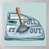 Paneel kloppende auto workshop poster (Voorkant)