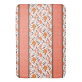  paneel Koraal en Oranje Badmat (Voorkant Verticaal)