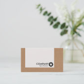 Paneel - Ster - Kartonnen doos Visitekaartje (Staand voorkant)