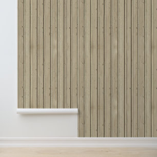 Paneelwerk in houtlook behang